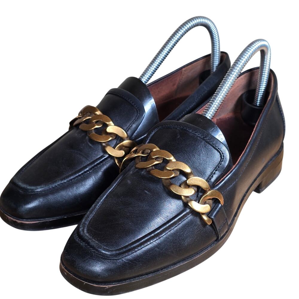 Vionic Women's Mizelle Black Leather Arch Support Loafers Shoes 206 Size 7